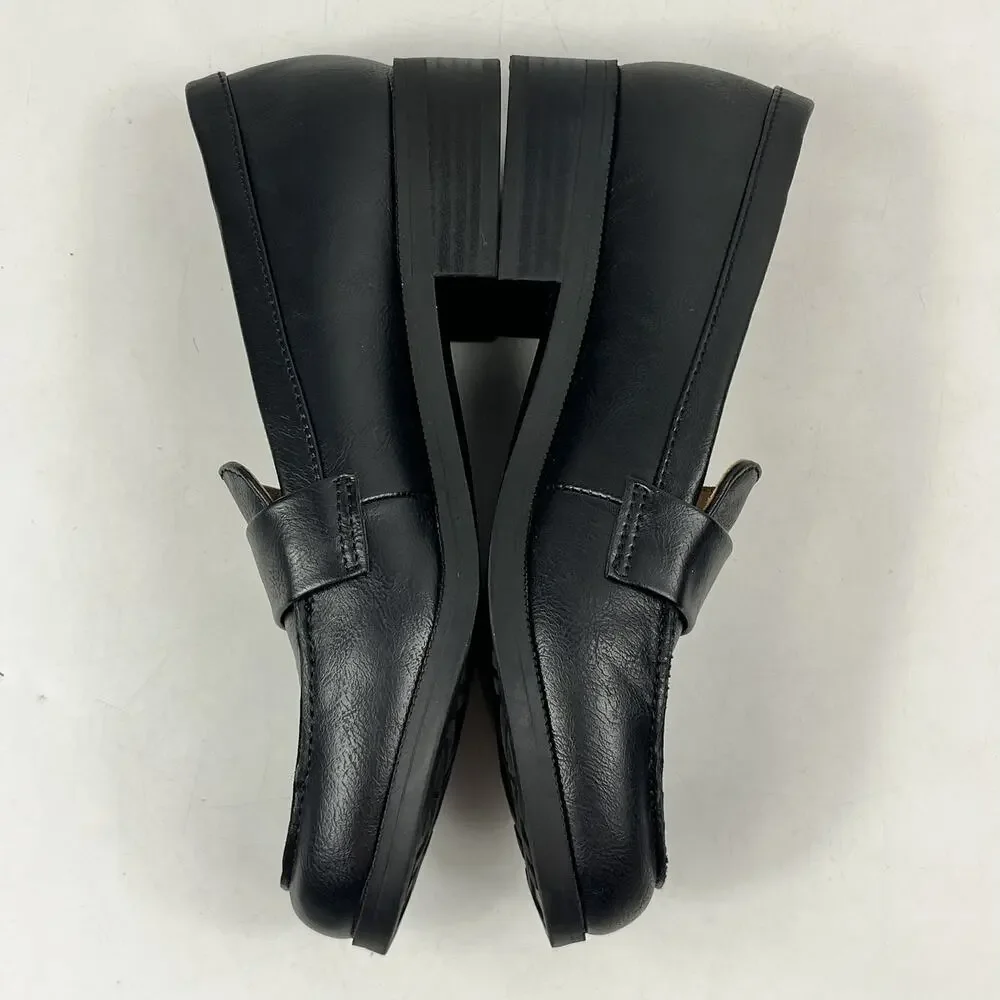 LifeStride Sonoma 2 Loafers Womens Size 6.5 Black Slip On Comfort Shoes Soft